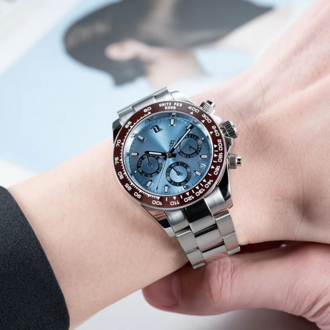 Oyster Bracelet Model | Silver Blue