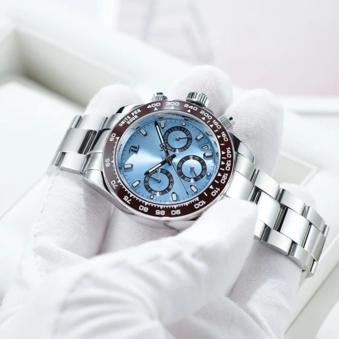 Oyster Bracelet Model | Silver Blue