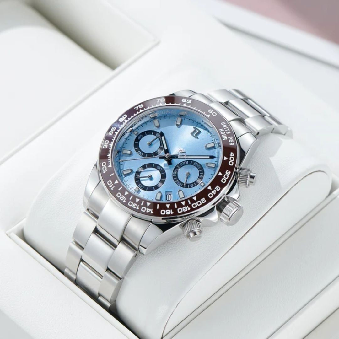 Oyster Bracelet Model | Silver Blue